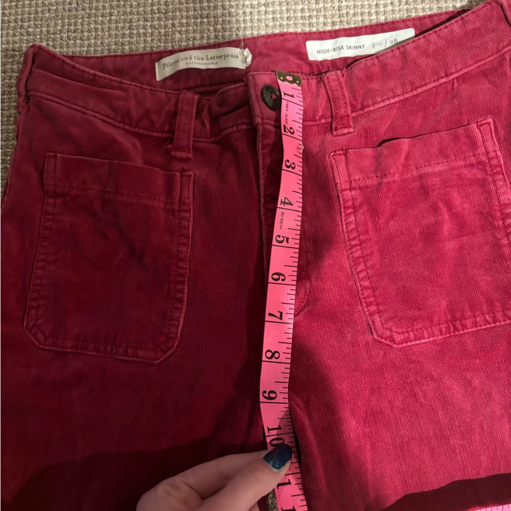 Pilcro and the Letterpress High rise Skinny Cords - Picture 7 of 8